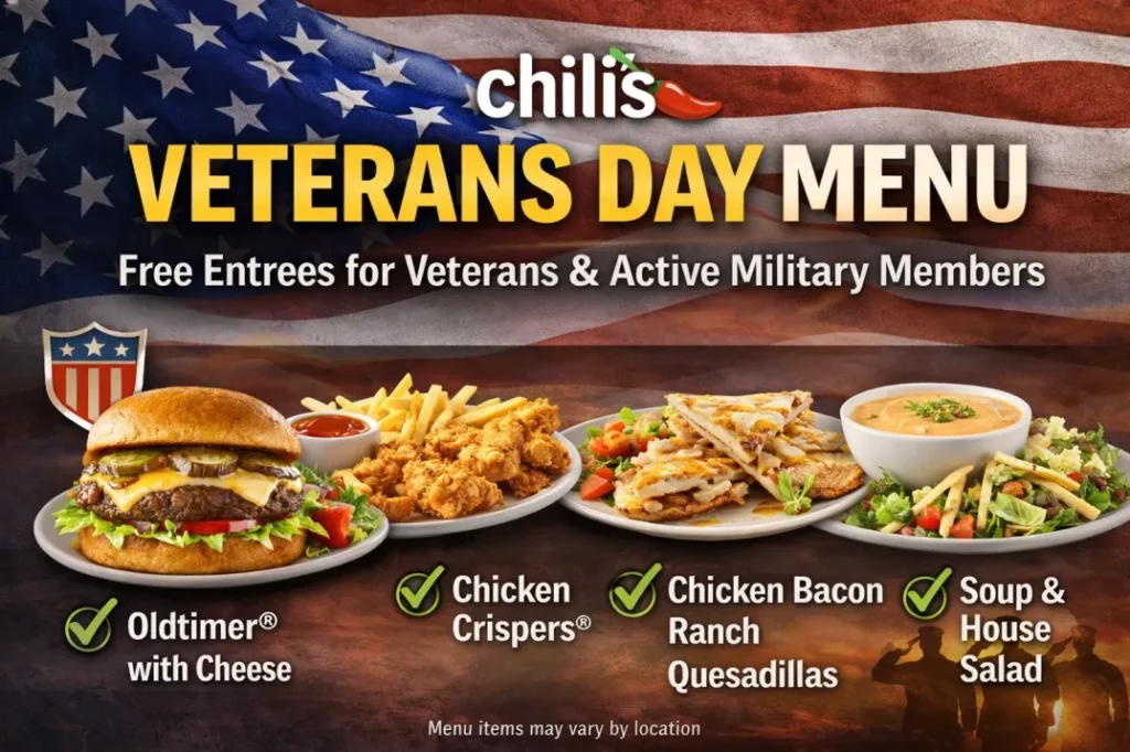 Chili’s Veterans Day menu