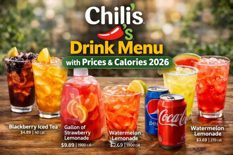 Chili’s drinks menu